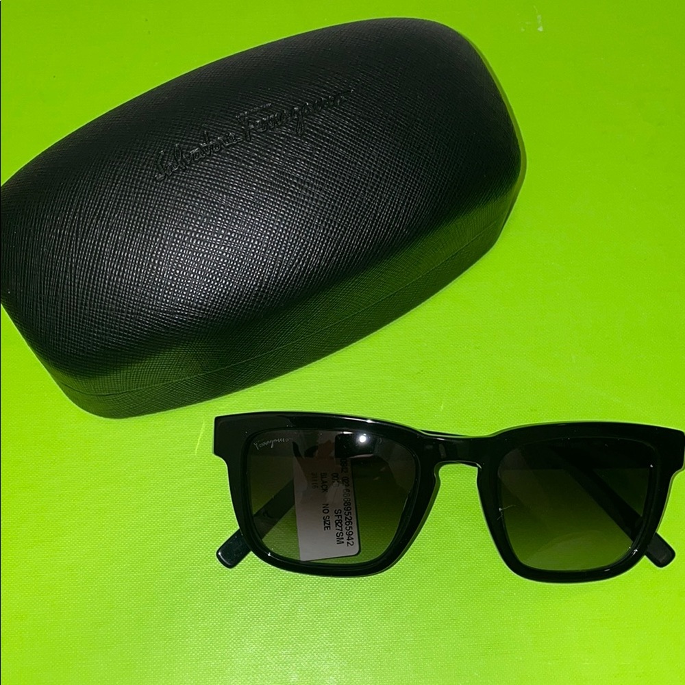 Feragammo Black Sunglasses with Case